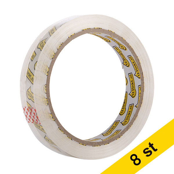 Tejp genomskinlig | 19mm x 66m | 123ink | 8st⭐ 300430 - 1