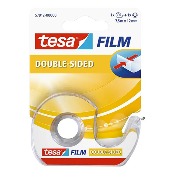 Dubbelhäftande tejp + dispenser | 12mm x 7.5m | Tesa 57912 202344 - 1