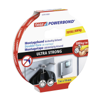 Dubbelhäftande tejp | 19mm x 5m | Tesa Powerbond Indoor Ultra Strong | vit $$
