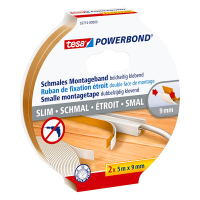 Tesa Dubbelhäftande tejp | 9mm x 5m | Tesa Powerbond smal | 2st 55714-00000-00 203380