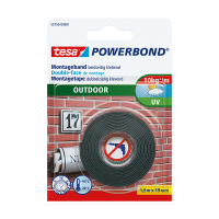 Tesa Dubbelhäftande tejp 19mm x 1,5m | Tesa Powerbond Outdoor 55750-00001-03 203365