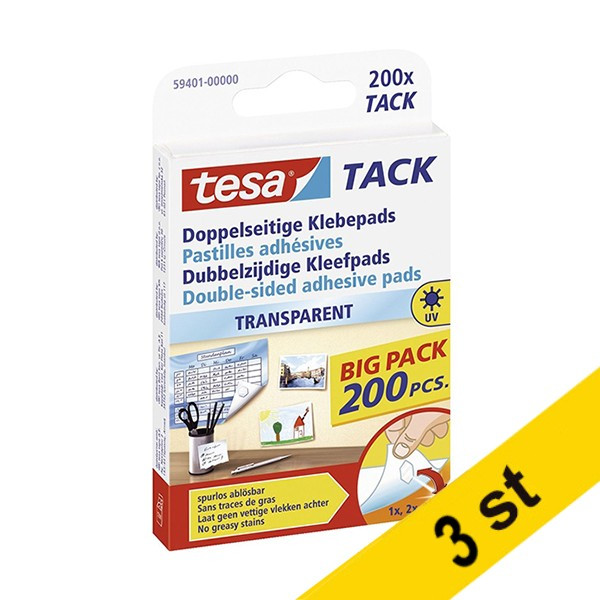 Fästkuddar | Tesa Tack | transparenta | 200st x3⭐ 203370 - 1