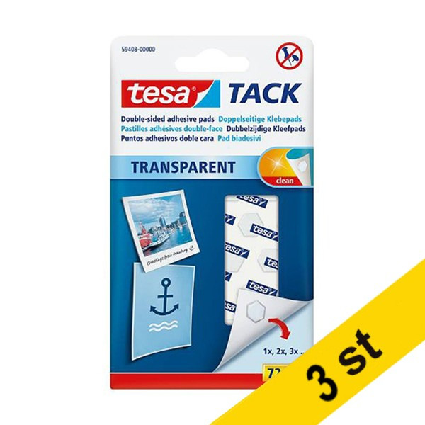 Fästkuddar | Tesa Tack | transparenta | 72st x3⭐ 203369 Fästkuddar | Tesa Tack | transparenta | 72st x3⭐ 203369 - 1