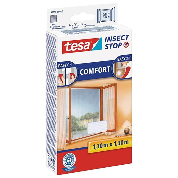 Tesa Insect Stop Comfort myggnät | vit | 130 x 130cm 55396-00020-00 STE00007 - 1