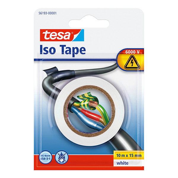 Isoleringtejp 15mm x 10m | Tesa | vit 203389 - 1