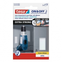 Kardborrband 50mm x 10cm vit (extra stark) | Tesa | 2st 202348