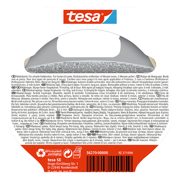 Tesa Maskeringstejp 25mm x 25m | Tesa Professional 56270-00000-02 203356 - 4