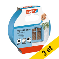 Maskeringstejp 25mm x 25m | Tesa Professional Outdoor | blå | 3st 202406