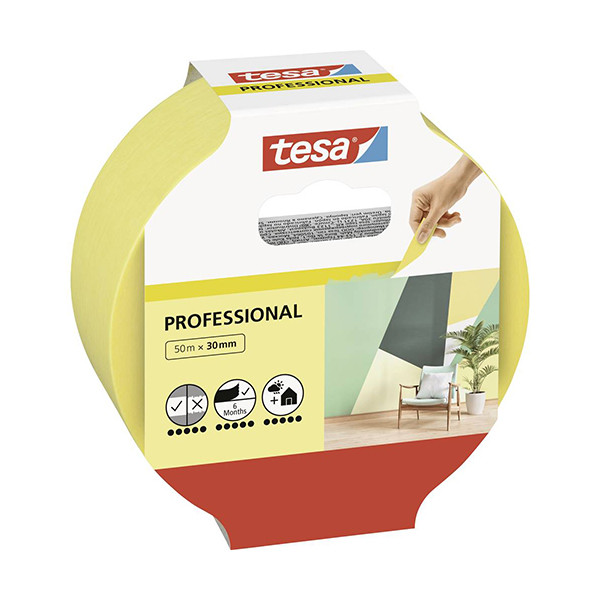 Tesa Maskeringstejp 30mm x 50m | Tesa Professional 56299-00000-00 203359 - 1