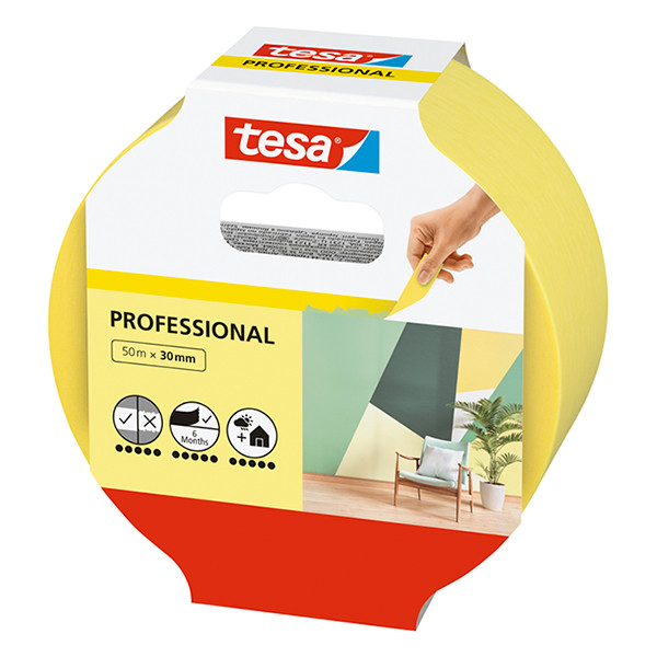 Tesa Maskeringstejp 30mm x 50m | Tesa Professional 56299-00000-00 203359 - 3