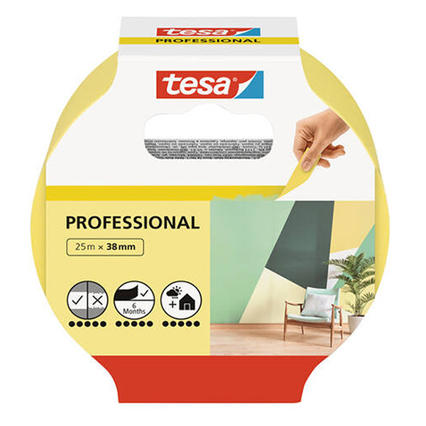 Tesa Maskeringstejp 38mm x 25m | Tesa Professional 56271-00000-02 203363 - 2