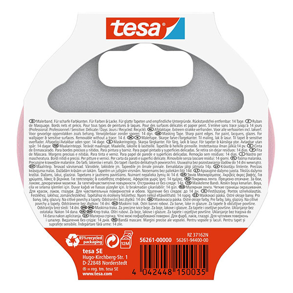 Maskeringstejp 38mm x 25m | Tesa Professional Sensitive | rosa 203378 - 2