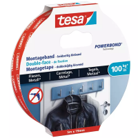 Tesa Monteringstejp kakel och metall 19mm x 5m | Tesa Powerbond | vit 77747-00000-00 202323