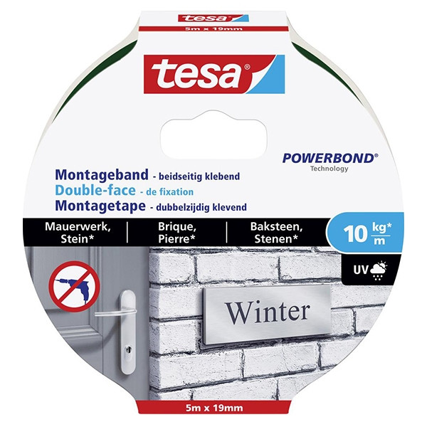 Tesa Monteringstejp tegel 19mm x 5m | Tesa Powerbond | vit 77749-00000-00 202325 - 1