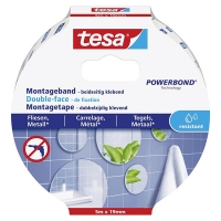Monteringstejp vattentät 19mm x 5m | Tesa Powerbond | vit 202321