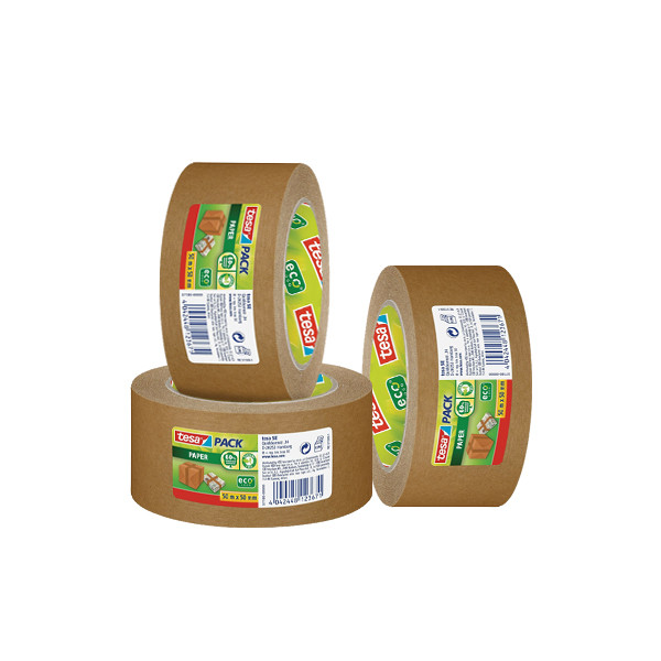 Tesa Packtejp 50mm x 50m | Tesa Eco | brun | 3st  203304 - 1