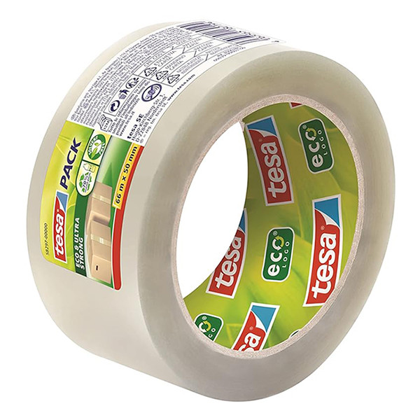 Packtejp 50mm x 66m | Tesa Pack Eco & Ultra Strong | transparent 203381 - 3