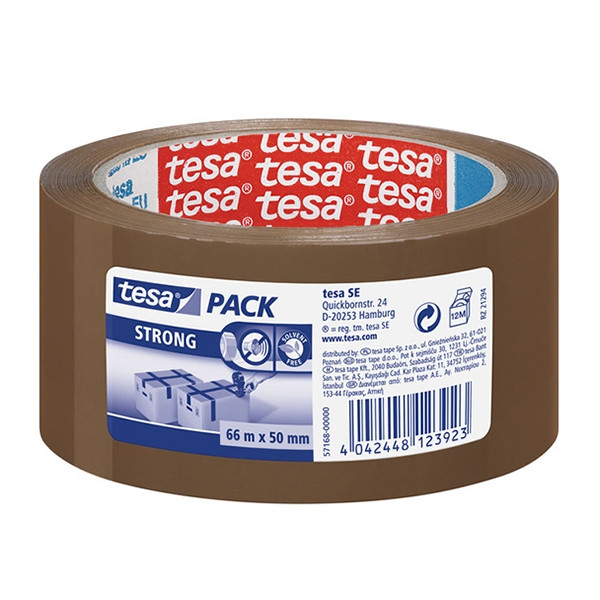 Packtejp 50mm x 66m | Tesa Pack Strong | brun | 1st 202331 - 1