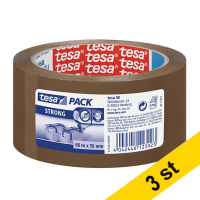 Tesa Packtejp 50mm x 66m | Tesa Pack Strong | brun | 3st 57168-00000-05-3 202364