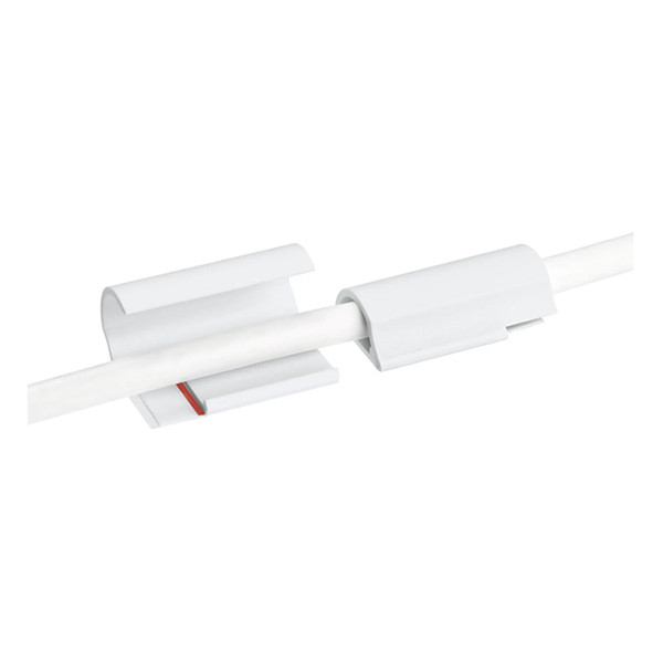 Powerstrips Kabelklämma självhäftande | Tesa | vit | 5st 202352 - 5