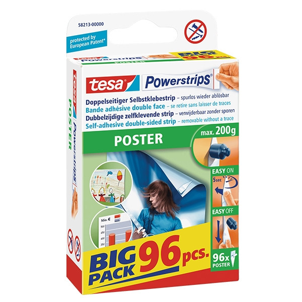 Powerstrips poster | Tesa 58213-00000 | vit | 96st 202268 - 1