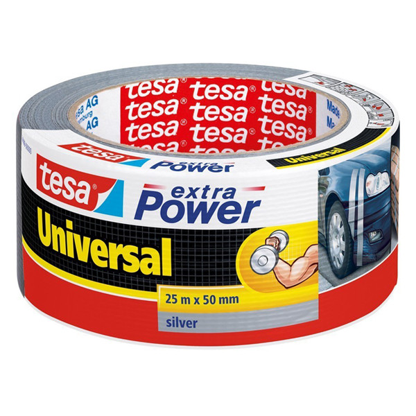 Tesa Silvertejp 50mm x 25m | Tesa Extra Power Universal | silver 56388-00000-12 202380 - 1
