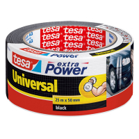 Silvertejp 50mm x 25m | Tesa Extra Power Universal | svart