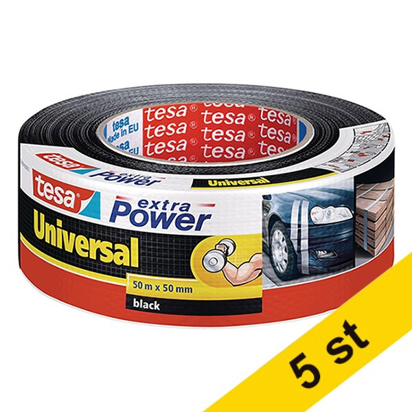Silvertejp 50mm x 50m | Tesa extra Power | svart | 5st 202399 - 1