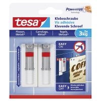 Tesa Självhäftande justerbar skruv för kakel och metall | Tesa | 3kg | 2st 77765-00000-00 202315