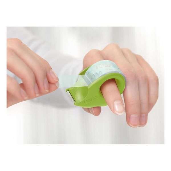 Tesa Självhäftande tejp + dispenser | 19mm x 10m | Tesa Eco & Crystal | 2 rullar 59038-00000-00 203386 - 4