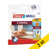 Tesa Tätningslist TesaMoll Classic D-profil vit 9mm x 6m | 3st 203335 - 1