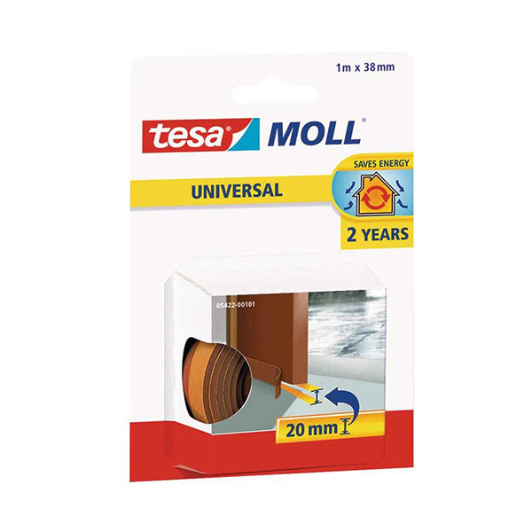Tesa Tätningslist TesaMoll Universal Foam brun 38mm x 1m 05422-00101-00 203319 - 1