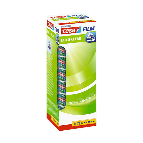 Tejp 19mm x 33m | Tesa Eco & Clear | 8st 202430 - 1