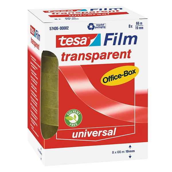 Tejp 19mm x 66m | Tesa Transparent | 8st 202252 - 1