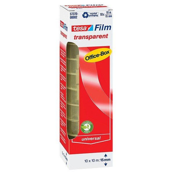 Tejp genomskinlig | 15mm x 10m | Tesa 57370-00002 | 10st 202286 - 1