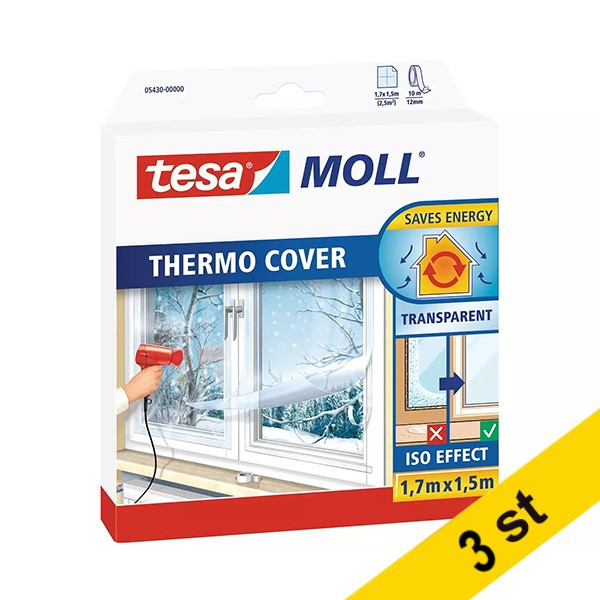 Tesa TesaMoll Thermo Cover isoleringsfilm transparent 1,7m x 1,5m (2,55m²) | 3st  203332 - 1
