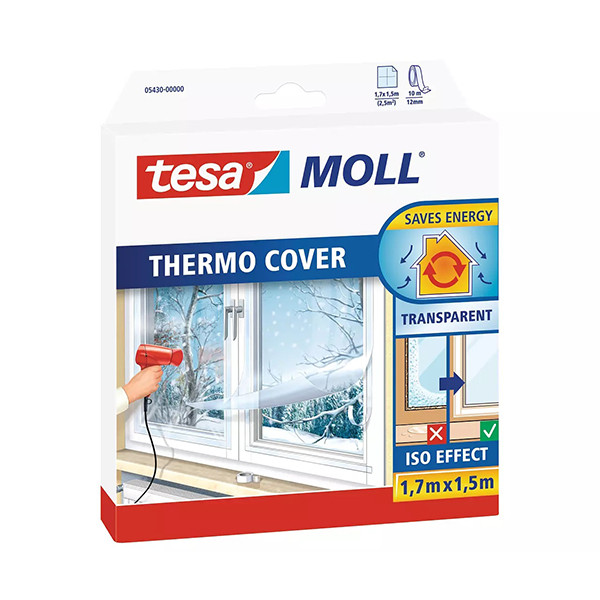 Tesa TesaMoll Thermo Cover isoleringsfilm transparent 1,7m x 1,5m (2,55m²) 203329 - 1