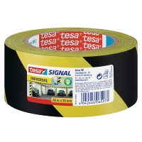 Tesa Varningstejp Universal 50mm x 66m | Tesa 58133-00000 | gul/svart 58133 58133-00000-01 202256