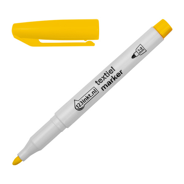 Textilpenna 1.0mm - 3.0mm | 123ink | gul 300846 - 1
