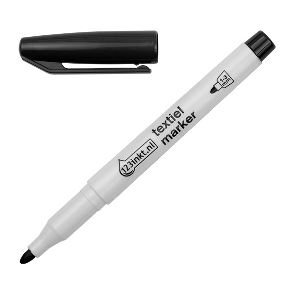 Textilpenna 1.0mm - 3.0mm | 123ink | svart 300840 - 1