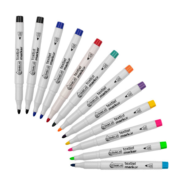 Textilpenna 1.0mm - 3.0mm | 123ink 12st 301122 - 1