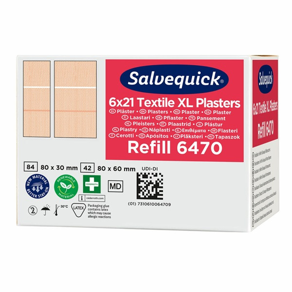 Textilplåster XL | Salvequick 501464 - 6