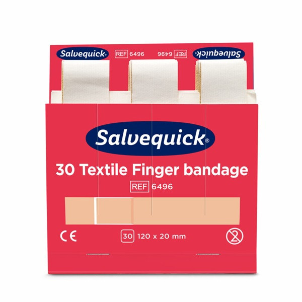 Textilplåster extra lång refill 6 ask | Salvequick 501466 - 1