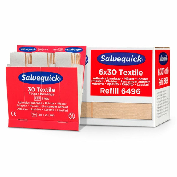 Textilplåster extra lång refill 6 ask | Salvequick 501466 - 4