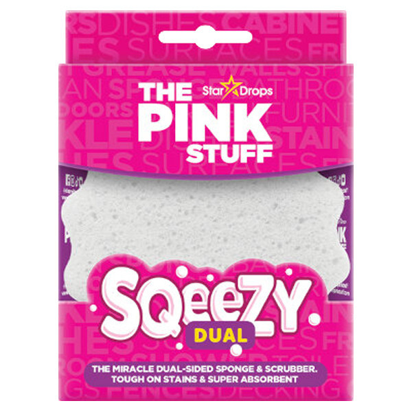Dubbelsidig rengöringssvamp | The Pink Stuff Dual Squeezy Scrubber SPI00061 - 1