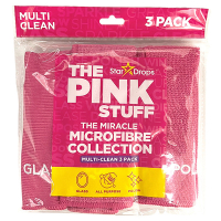 The Pink Stuff Mikrofiber rengöringsduk | rosa | 3st  SPI00065