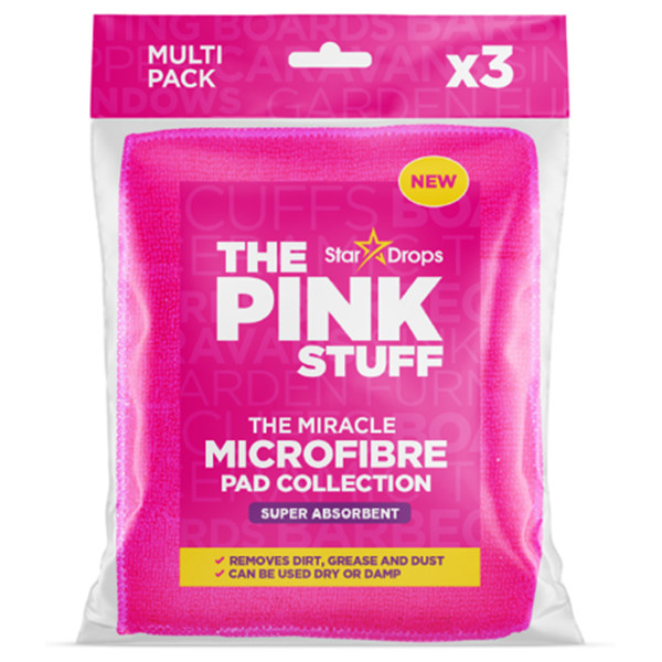 Rengöringsdynor 3st | The Pink Stuff Miracle Mikrofiber Pad Collection SPI00063 - 1