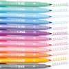 Tombow Tuschpennor med dubbel spets | Tombow TwinTone | pastellfärger | 12st WS-PK-12P-2 241529 - 2
