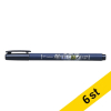 Tombow penselpenna | hård penselspets | Fudenosuke | svart | 6st 360707 - 1