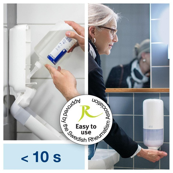 Dispenser för handtvål | Tork S2 Mini | vit | 12st SE200696 - 2